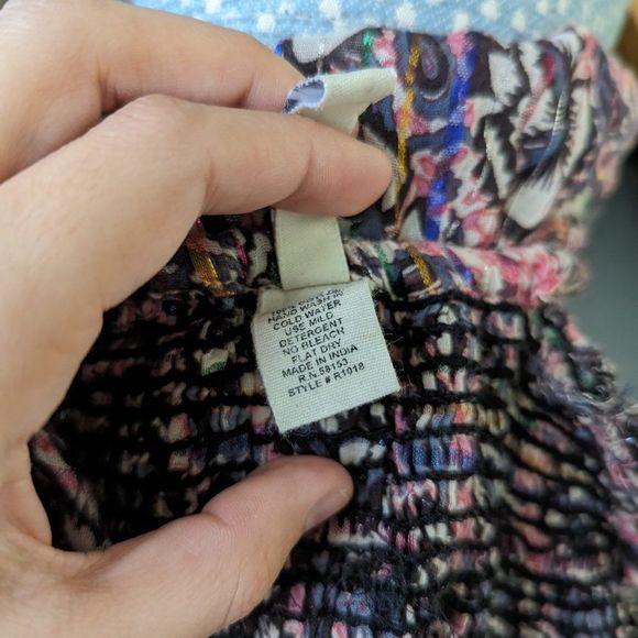 RAGA Metallic Boho Smocked Bodice Dress - Picture 6 of 6